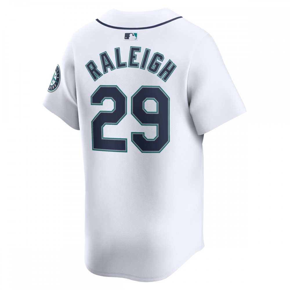Cal Raleigh Seattle Mariners Home Limited Player Jersey - White-Pro Kit Vault | Brand New 26/27 Sports Jerseys